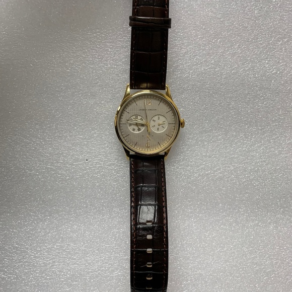 NEW Joseph Abboud Men's Leather Brown Croc Watch - Picture 5 of 6